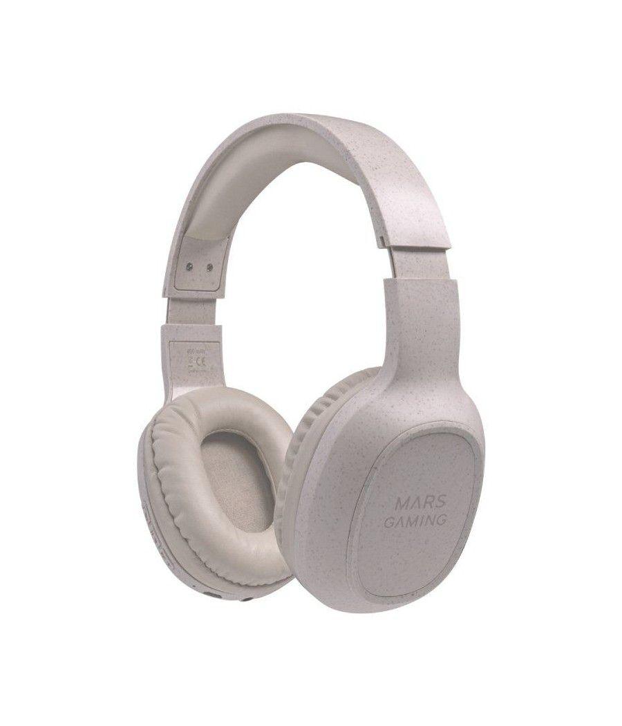 Auriculares inalámbricos mars gaming mhw-eco/ con micrófono/ bluetooth/ jack 3.5/ gris