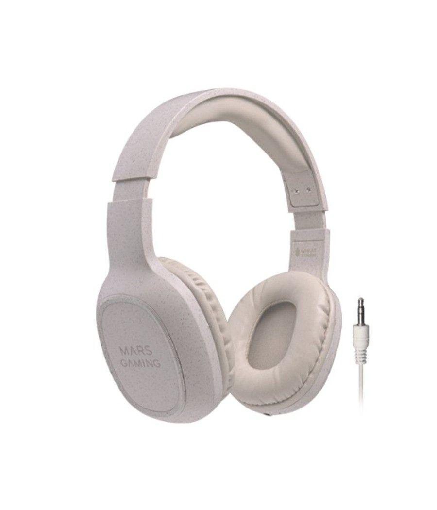 Auriculares inalámbricos mars gaming mhw-eco/ con micrófono/ bluetooth/ jack 3.5/ gris