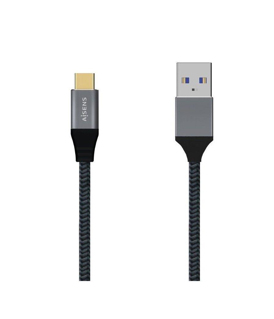 Cable usb 3.1 aisens a107-0630/ usb tipo-c macho - usb macho/ 50cm/ gris