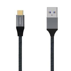 Cable usb 3.1 aisens a107-0631/ usb tipo-c macho - usb macho/ 1m/ gris