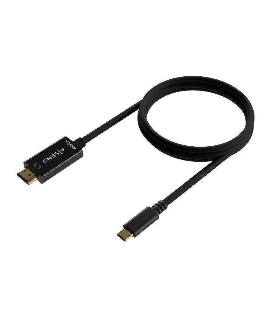 Cable conversor hdmi 4k aisens a109-0623/ usb tipo-c macho - hdmi macho/ 80cm/ negro