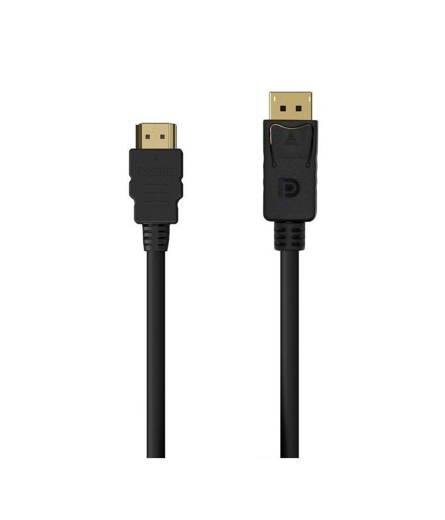 Cable conversor aisens a125-0550/ displayport macho - hdmi macho/ 50cm/ negro