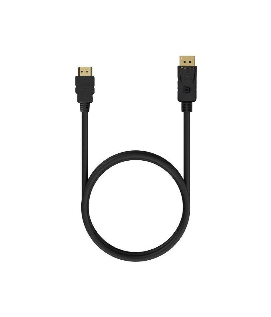 Cable conversor aisens a125-0550/ displayport macho - hdmi macho/ 50cm/ negro