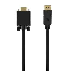 Cable conversor aisens a125-0552/ displayport macho - vga macho/ 1m/ negro