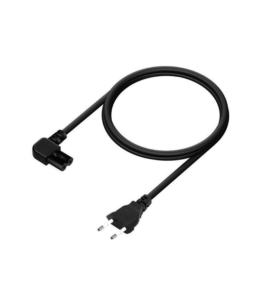 Cable alimentación forma 8 aisens a132-0599/ cee7/16 macho - c7 hembra/ 3m/ negro