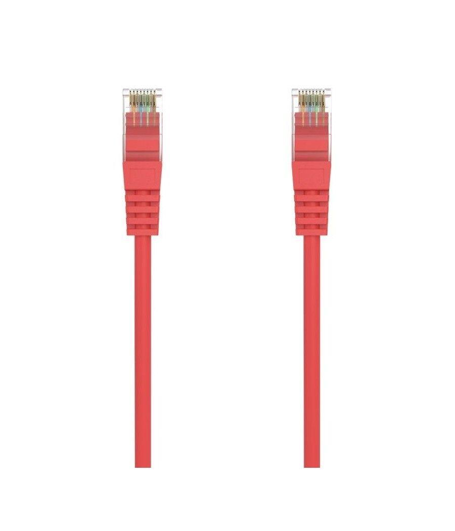Cable de red rj45 awg24 utp aisens a145-0556 cat.6a/ lszh/ 25cm/ rojo