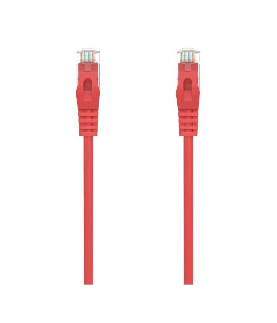 Cable de red rj45 awg24 utp aisens a145-0557 cat.6a/ lszh/ 30cm/ rojo