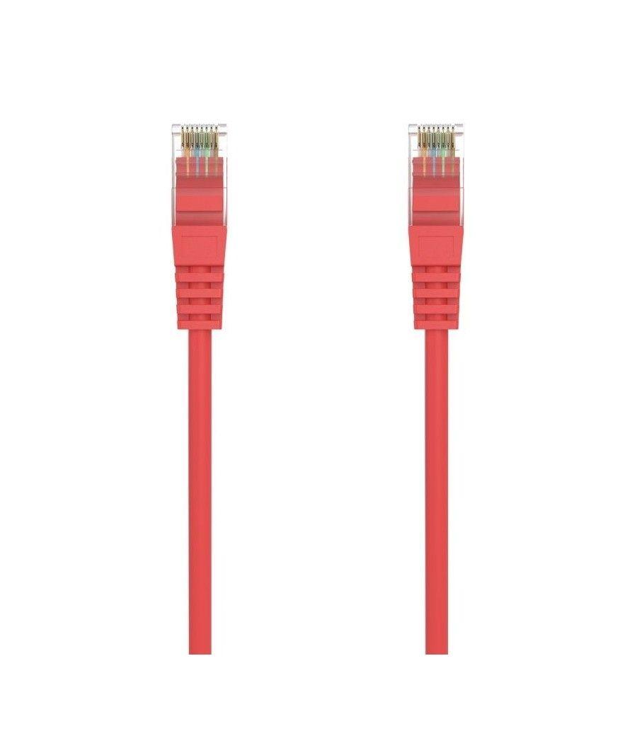 Cable de red rj45 awg24 utp aisens a145-0557 cat.6a/ lszh/ 30cm/ rojo