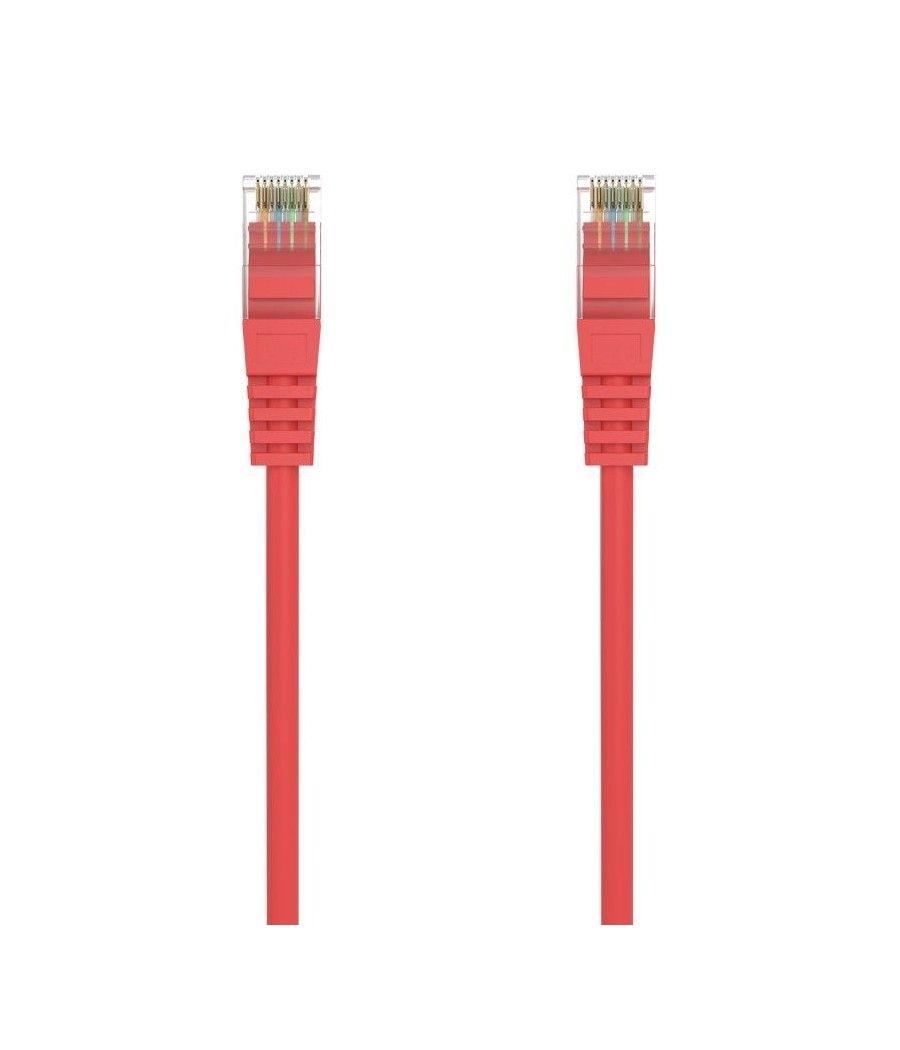Cable de red rj45 awg24 utp aisens a145-0558 cat.6a/ lszh/ 50cm/ rojo