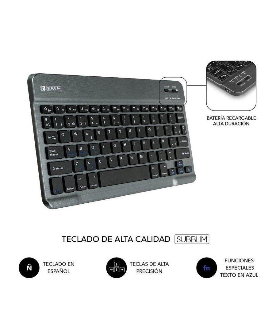 Funda con teclado subblim keytab pro bt para tablet lenovo tab m10 plus de 10.6' 3a gen/ negra