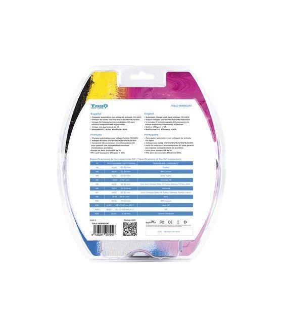 TooQ TQLC-90BS02AT adaptador e inversor de corriente Interior 90 W Negro - Imagen 7