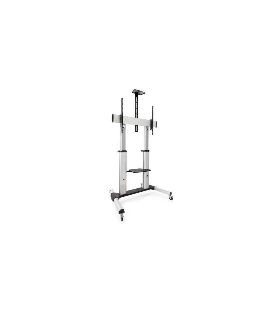 Soporte suelo con ruedas monitor/tv 60-100 tooq plata