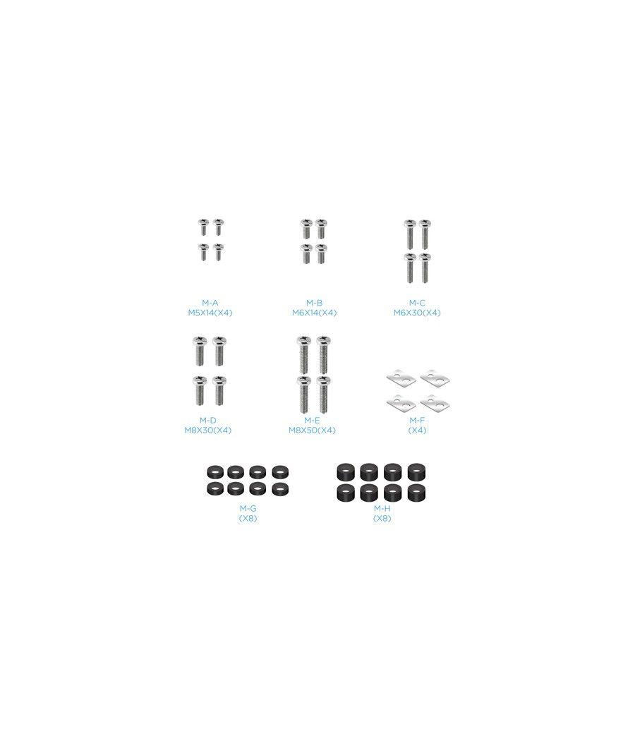 Soporte suelo con ruedas monitor/tv 60-100 tooq plata