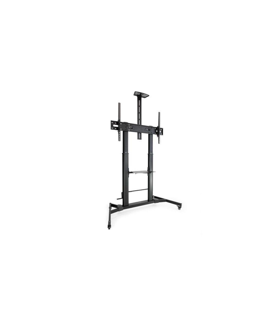 Soporte suelo con ruedas regulable altura monitor/tv 60-100 tooq negro