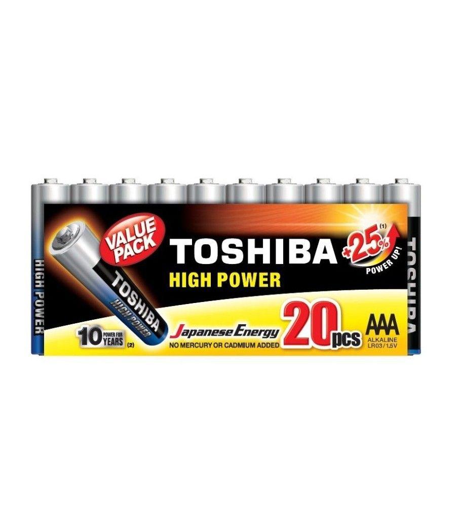 Pack de 20 pilas aaa toshiba r03atpack20/ 1.5v/ alcalinas