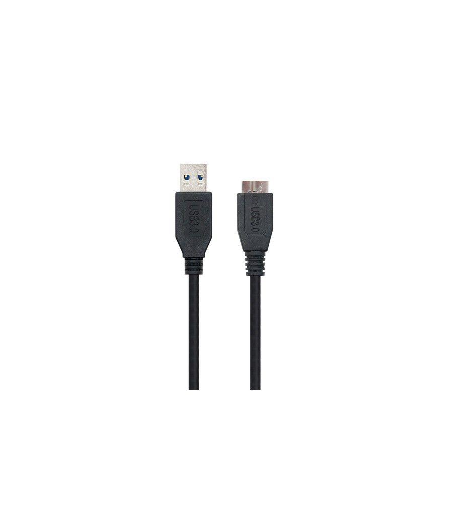 Nanocable CABLE USB 3.0, TIPO A/M-MICRO B/M, NEGRO, 2.0 M - Imagen 2