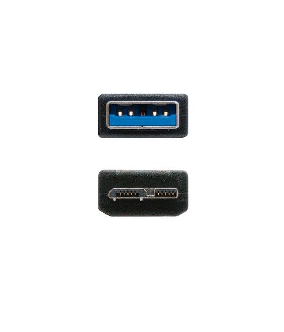 Nanocable CABLE USB 3.0, TIPO A/M-MICRO B/M, NEGRO, 2.0 M - Imagen 3