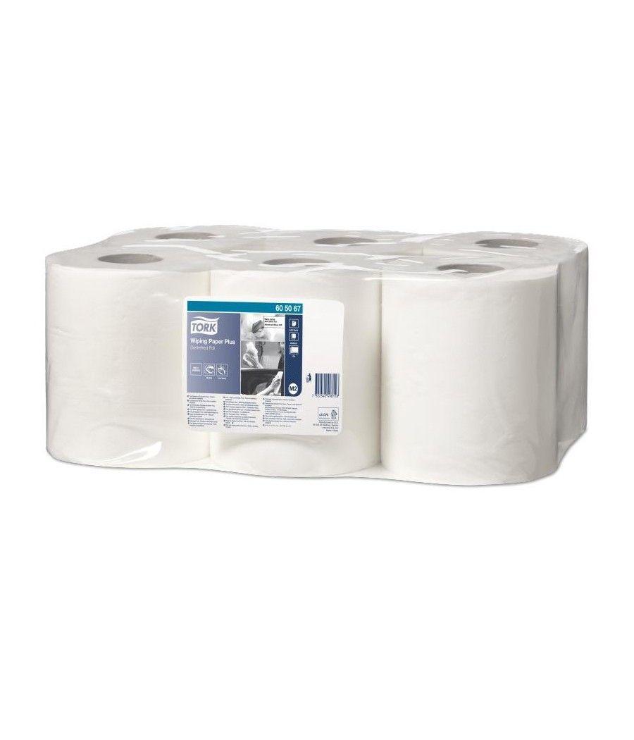 Tork rollo papel de secado extra 2 capas 120m x 20,5cm gofrado blanco -pack 6u-