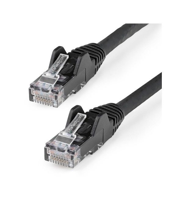 StarTech.com N6LPATCH3MBK cable de red Negro 3 m Cat6 U/UTP (UTP) - Imagen 1