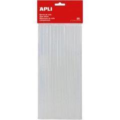 Apli pack 25 barras adhesivas para pistola de silicona caliente ø7,5mm x 20cm transparentes