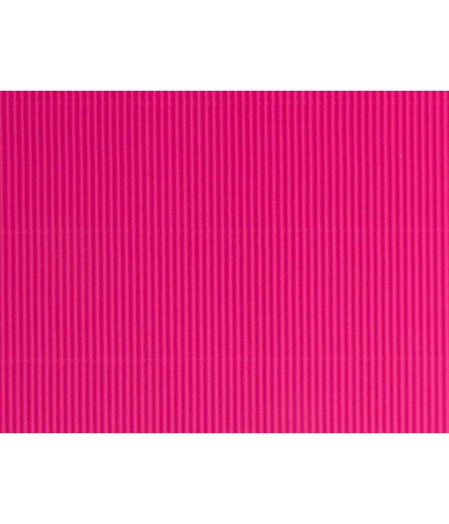 Cartón ondulado liderpapel 50 x 70cm 320g/m2 fucsia pack 10 unidades