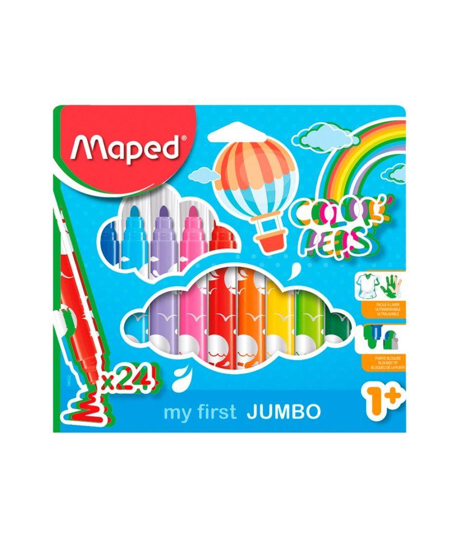 Rotulador maped color peps early age jumbo caja de 24 colores