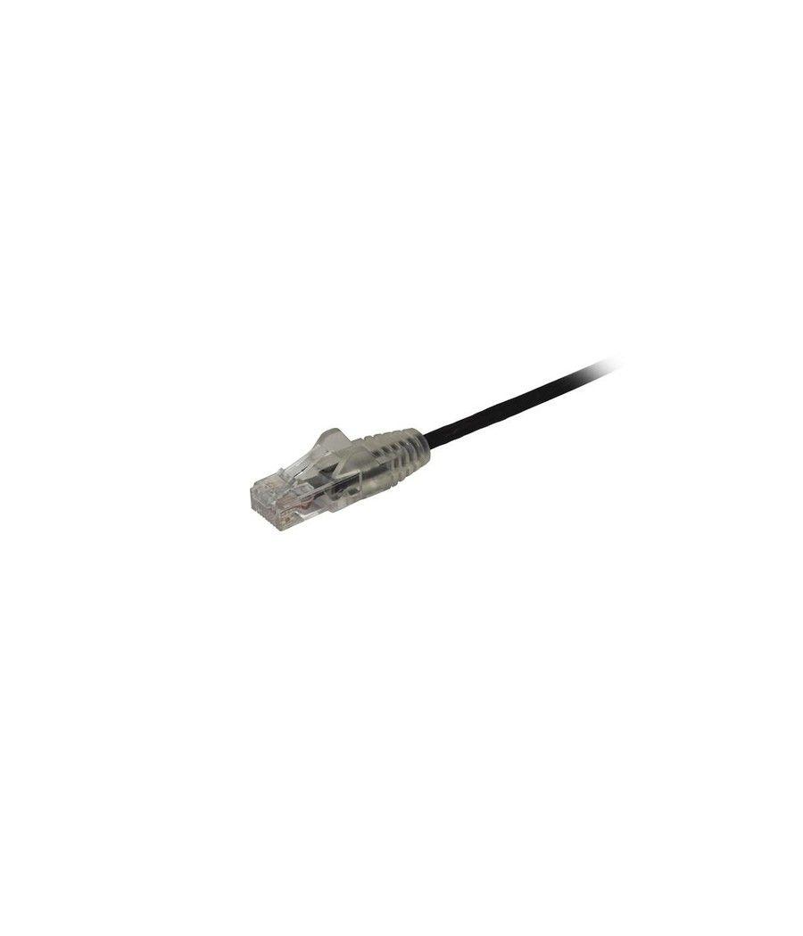 StarTech.com Cable Cat6 de 50cm - Delgado - con Conectores RJ45 sin Enganches - Negro - Imagen 2