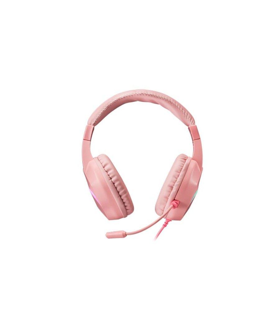 Auricular gaming mh122 rosa mars gaming