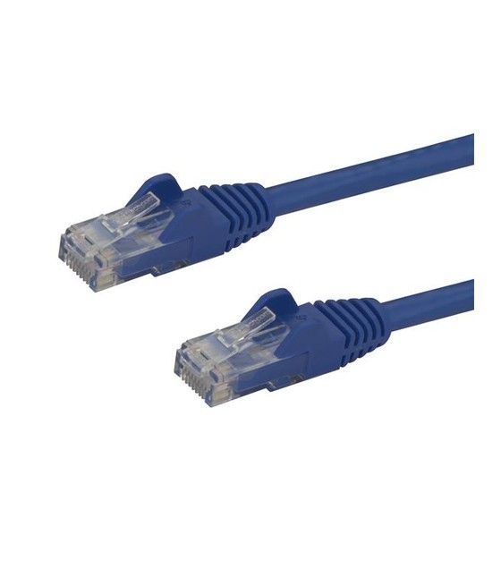 StarTech.com Cable de 1,5m Cat6 Ethernet de Red Azul - RJ45 sin Enganches - 24AWG - Imagen 1