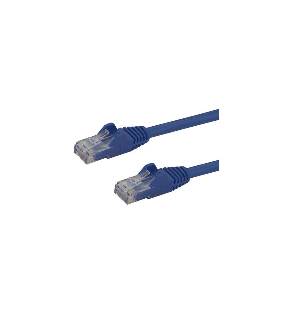 StarTech.com Cable de 1,5m Cat6 Ethernet de Red Azul - RJ45 sin Enganches - 24AWG - Imagen 1