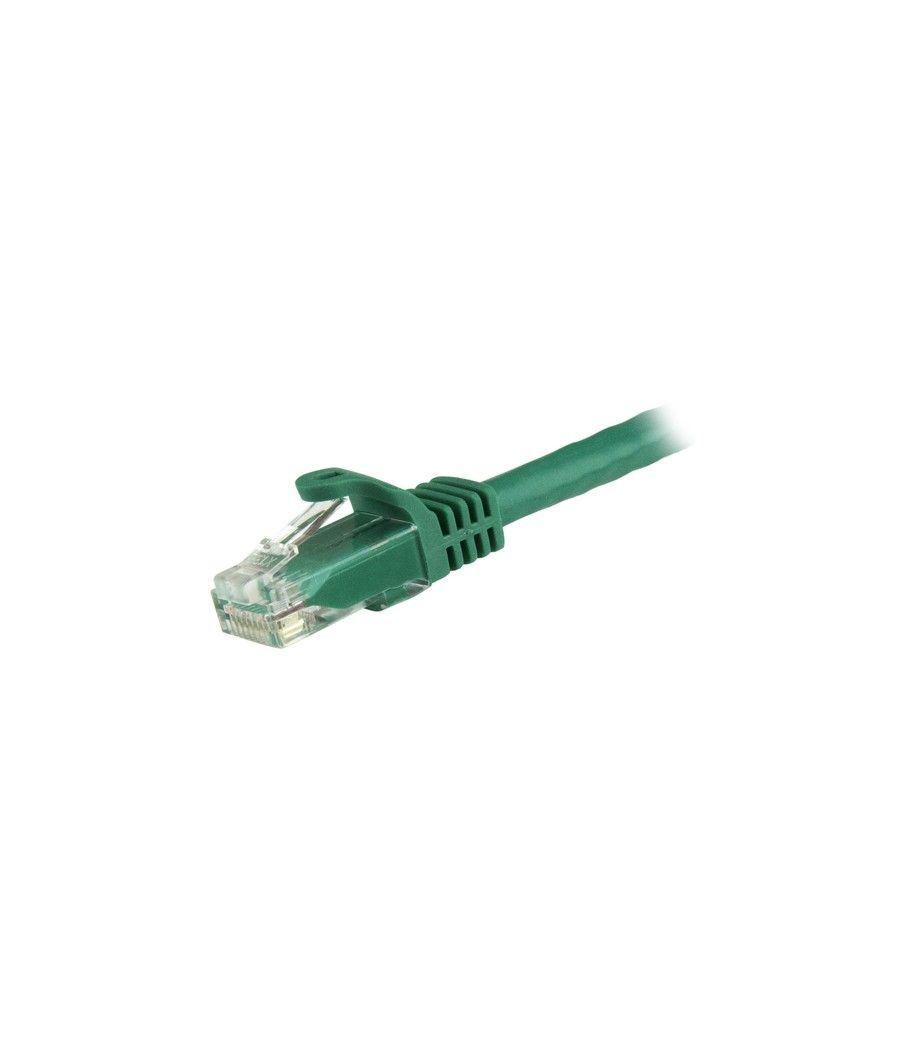 StarTech.com Cable de 1,5m Cat6 Ethernet de Red Verde - RJ45 sin Enganches - 24AWG - Imagen 2
