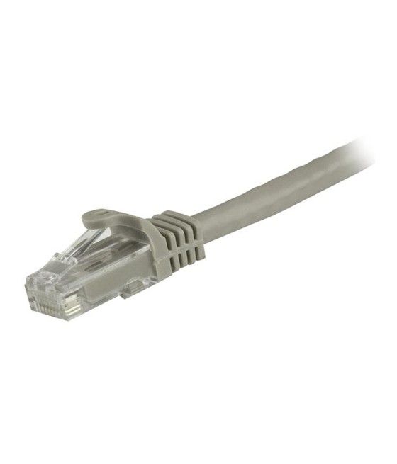StarTech.com Cable de 1,5m Cat6 Ethernet de Red Gris - RJ45 sin Enganches - 24AWG