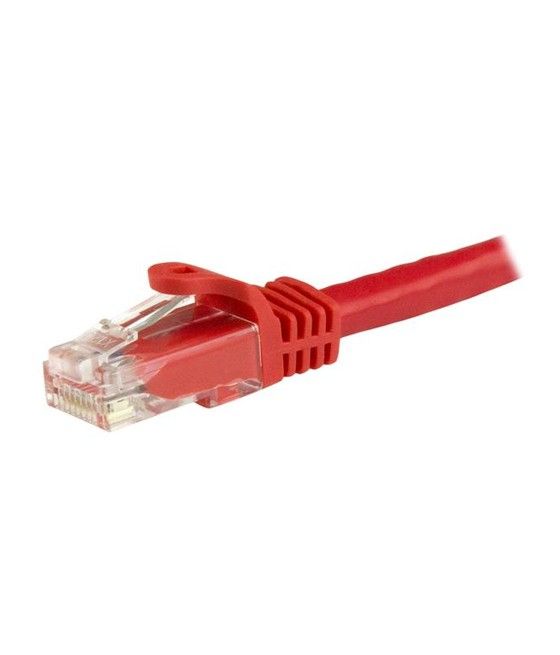 StarTech.com Cable de 1,5m Cat6 Ethernet de Red Rojo - RJ45 sin Enganches - 24AWG