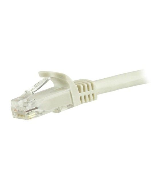 StarTech.com Cable de 1,5m Cat6 Ethernet de Red Blanco - RJ45 sin Enganches - 24AWG