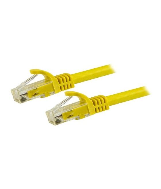 StarTech.com Cable de 1,5m Cat6 Ethernet de Red Amarillo - RJ45 sin Enganches - 24AWG - Imagen 1