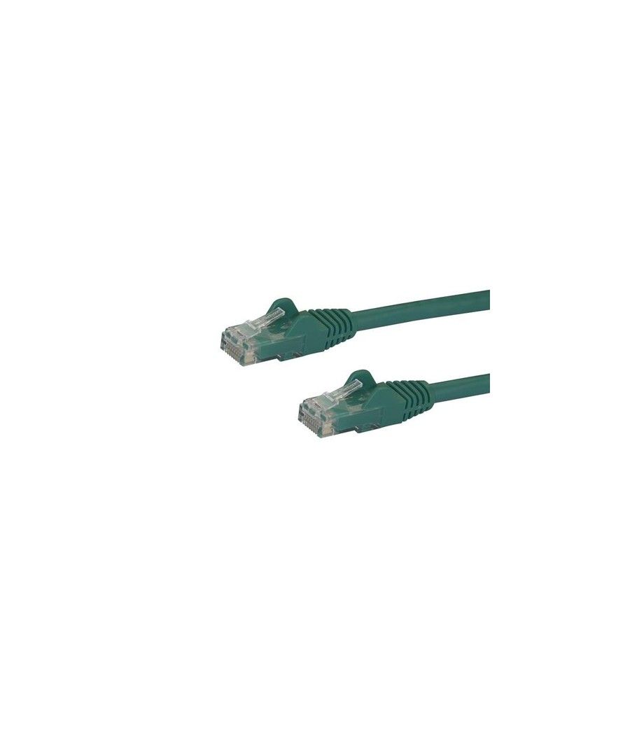 StarTech.com Cable de 1m Verde de Red Gigabit Cat6 Ethernet RJ45 sin Enganche - Snagless - Imagen 1