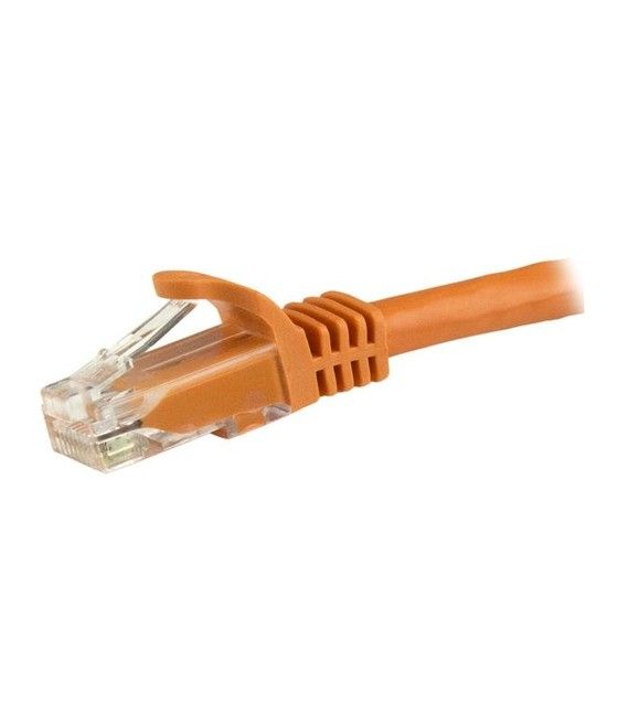 StarTech.com Cable de 1m Naranja de Red Gigabit Cat6 Ethernet RJ45 sin Enganche - Snagless - Imagen 2