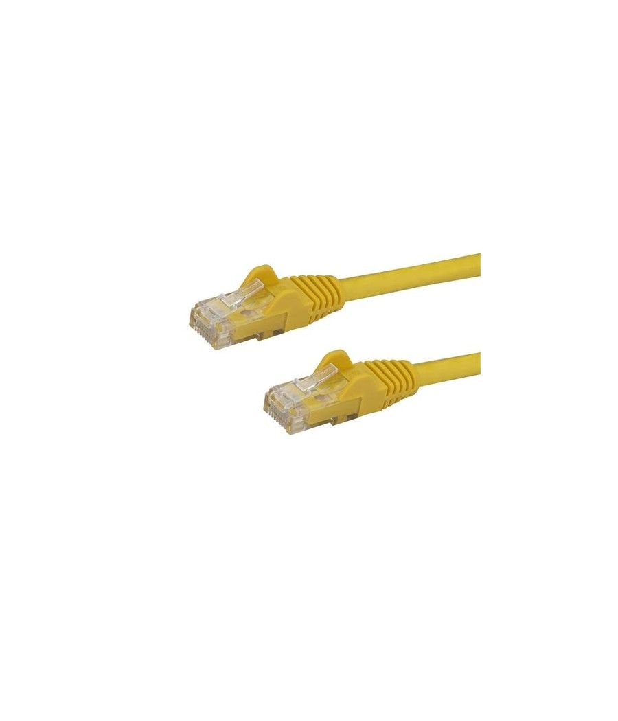 StarTech.com Cable de 1m Amarillo de Red Gigabit Cat6 Ethernet RJ45 sin Enganche - Snagless - Imagen 1
