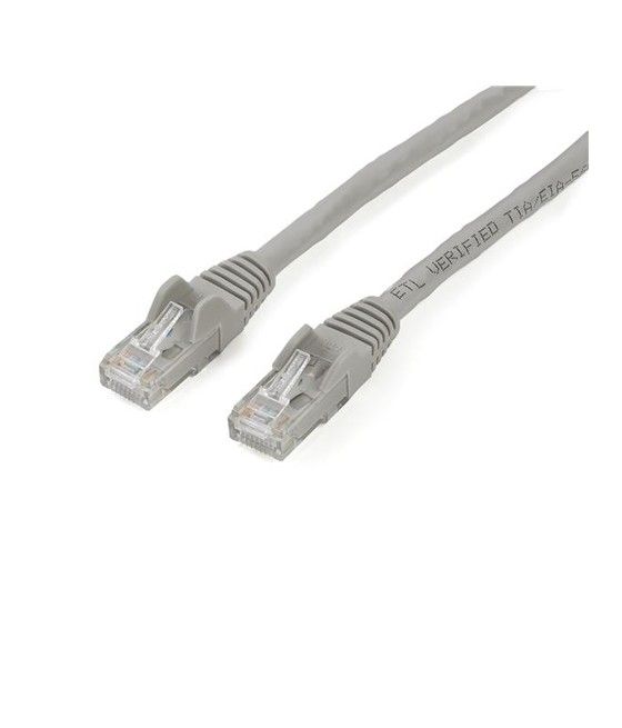 StarTech.com Cable de 2m Gris de Red Gigabit Cat6 Ethernet RJ45 sin Enganche - Snagless - Imagen 1