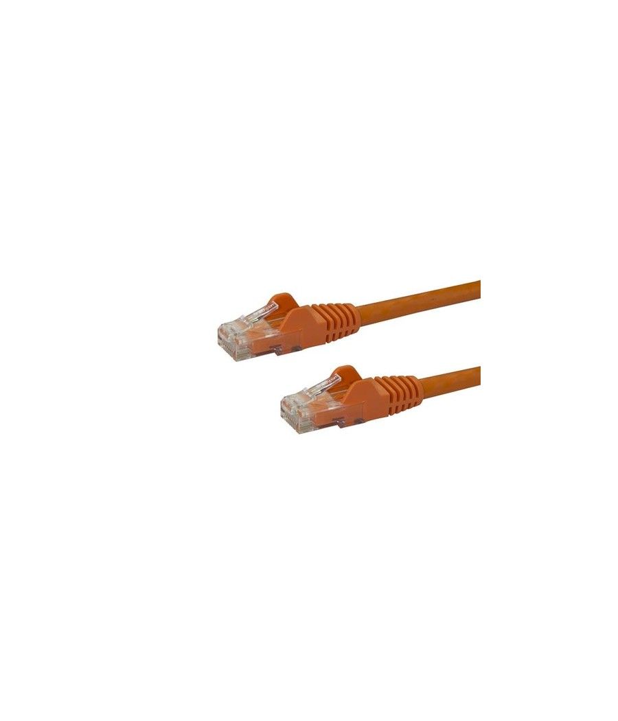 StarTech.com Cable de 2m Naranja de Red Gigabit Cat6 Ethernet RJ45 sin Enganche - Snagless - Imagen 1