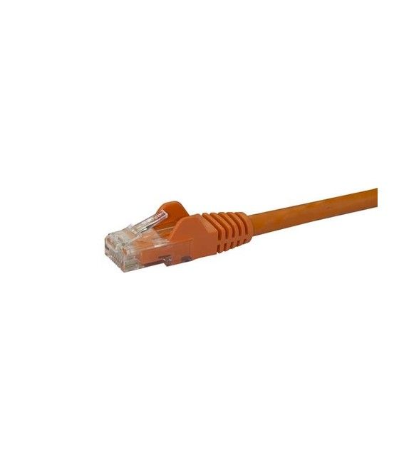 StarTech.com Cable de 2m Naranja de Red Gigabit Cat6 Ethernet RJ45 sin Enganche - Snagless