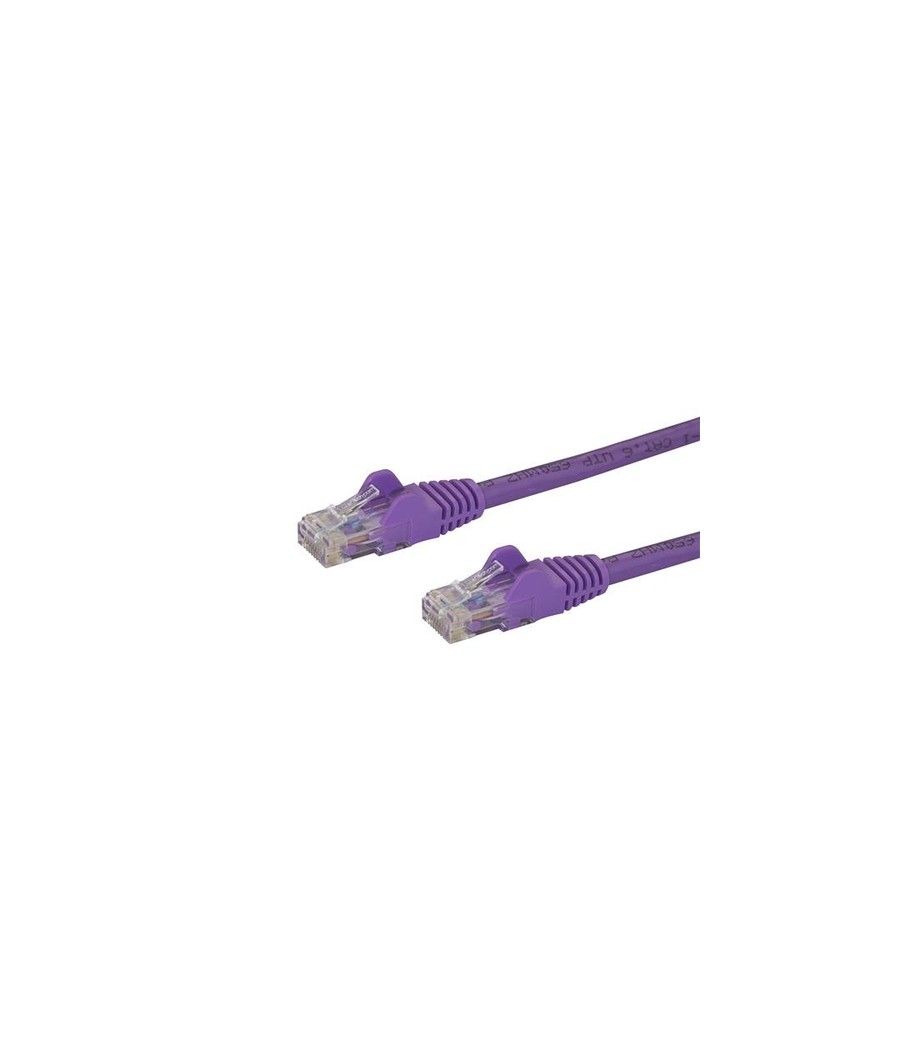StarTech.com Cable de 2m Púrpura de Red Gigabit Cat6 Ethernet RJ45 sin Enganche - Snagless - Imagen 1