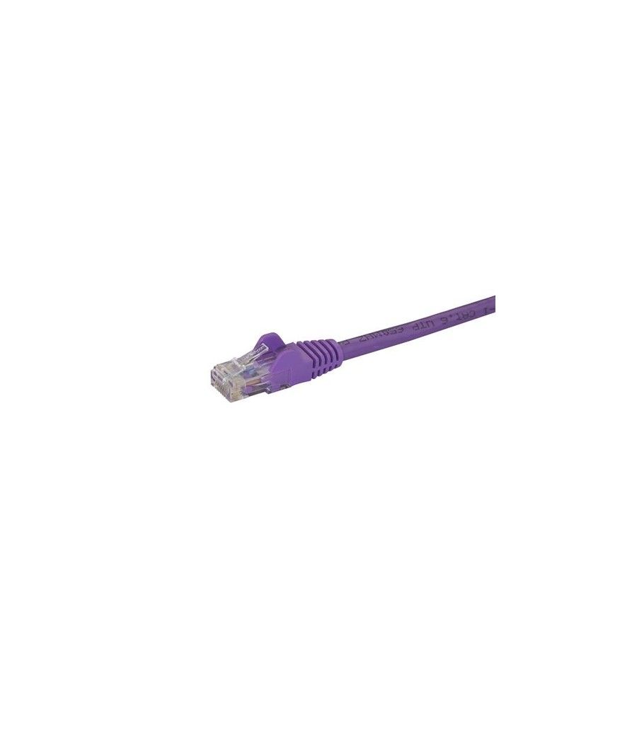 StarTech.com Cable de 2m Púrpura de Red Gigabit Cat6 Ethernet RJ45 sin Enganche - Snagless - Imagen 2