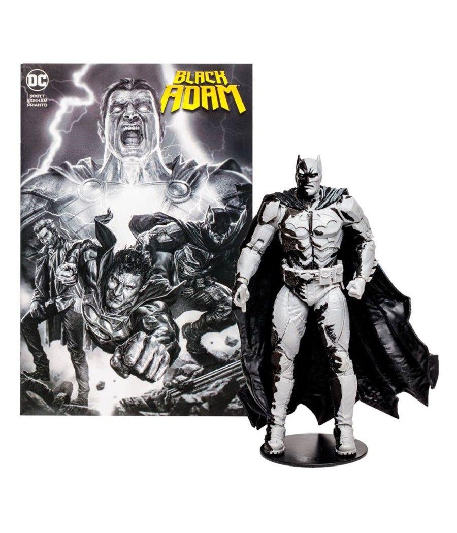 Figura y comic mcfarlane toys dc comics black adam batman line art variant`