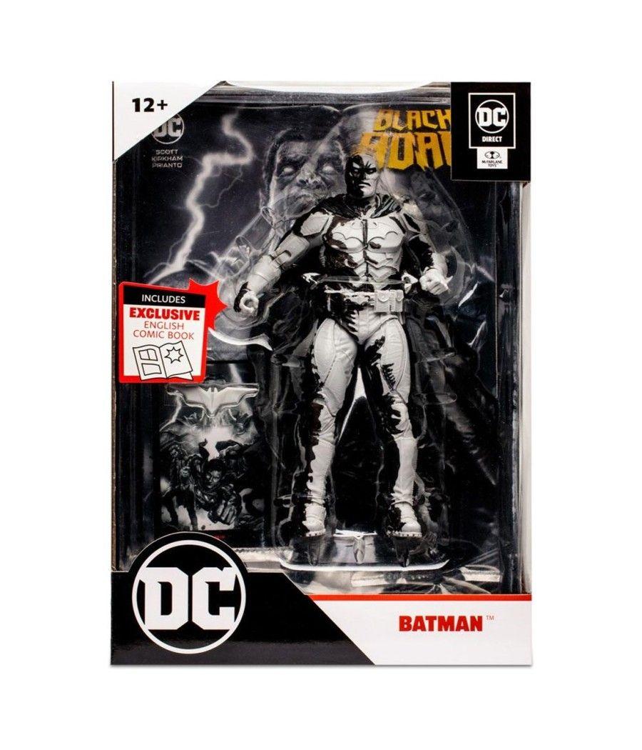 Figura y comic mcfarlane toys dc comics black adam batman line art variant`