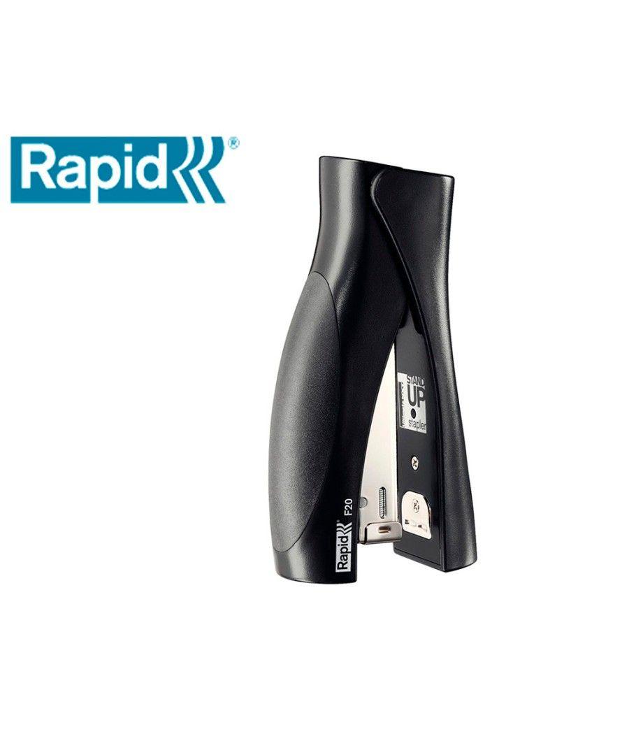 Grapadora rapid vertical ultimate f20 plástico capacidad de grapado 20 hojas usa grapas 24/6 y 26/6 color