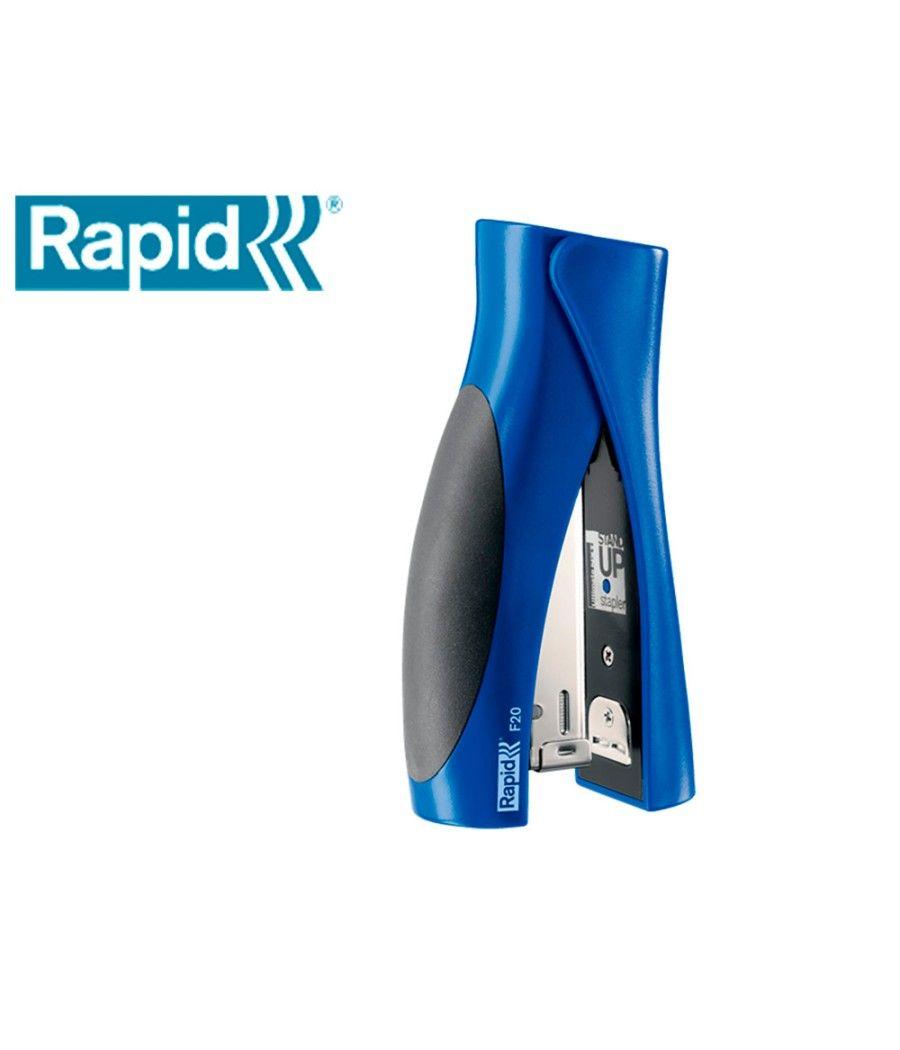 Grapadora rapid vertical ultimate f20 plástico capacidad de grapado 20 hojas usa grapas 24/6 y 26/6 color