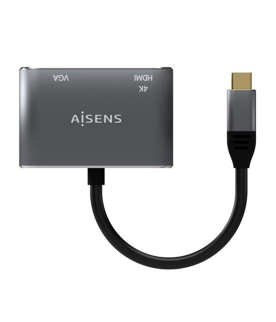 Adaptador usb tipo-c aisens a109-0627/ hdmi hembra - vga hembra - usb tipo-c macho