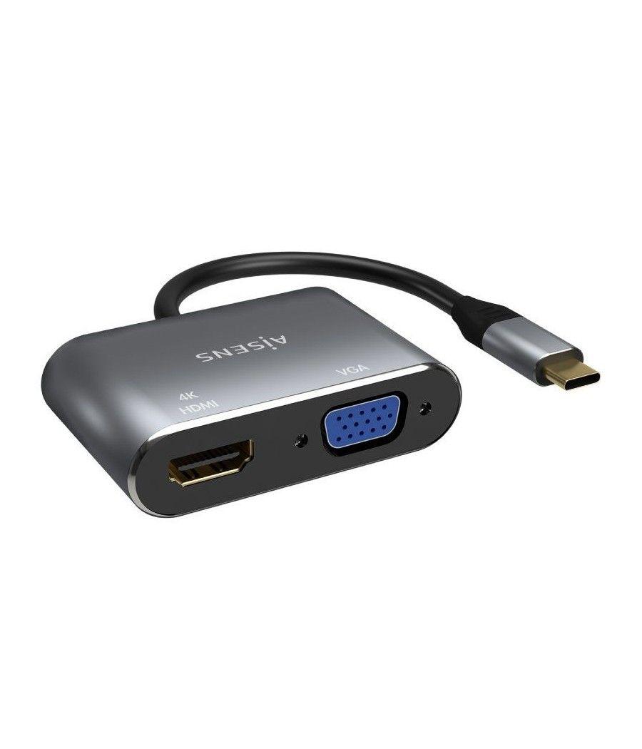 Adaptador usb tipo-c aisens a109-0627/ hdmi hembra - vga hembra - usb tipo-c macho