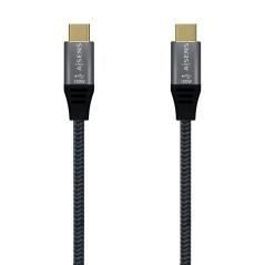 Cable usb 2.0 tipo-c aisens a107-0628 5a 100w/ usb tipo-c macho - usb tipo-c macho/ 1m/ gris